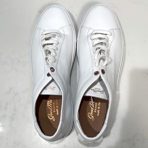 Good Man white leather sneakers sz 9 Brand new EDGE MONO LO TOP SNEAKER